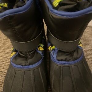 Athletech Black and Blue Kids Snow Boots